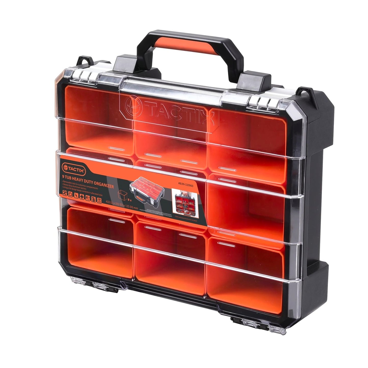 Tactix Compartment Organiser - 9 Compartment - 432mm