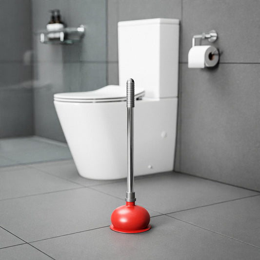 EnduraSeal Premium Toilet Plunger - Stainless Steel - Lightweight - Durable