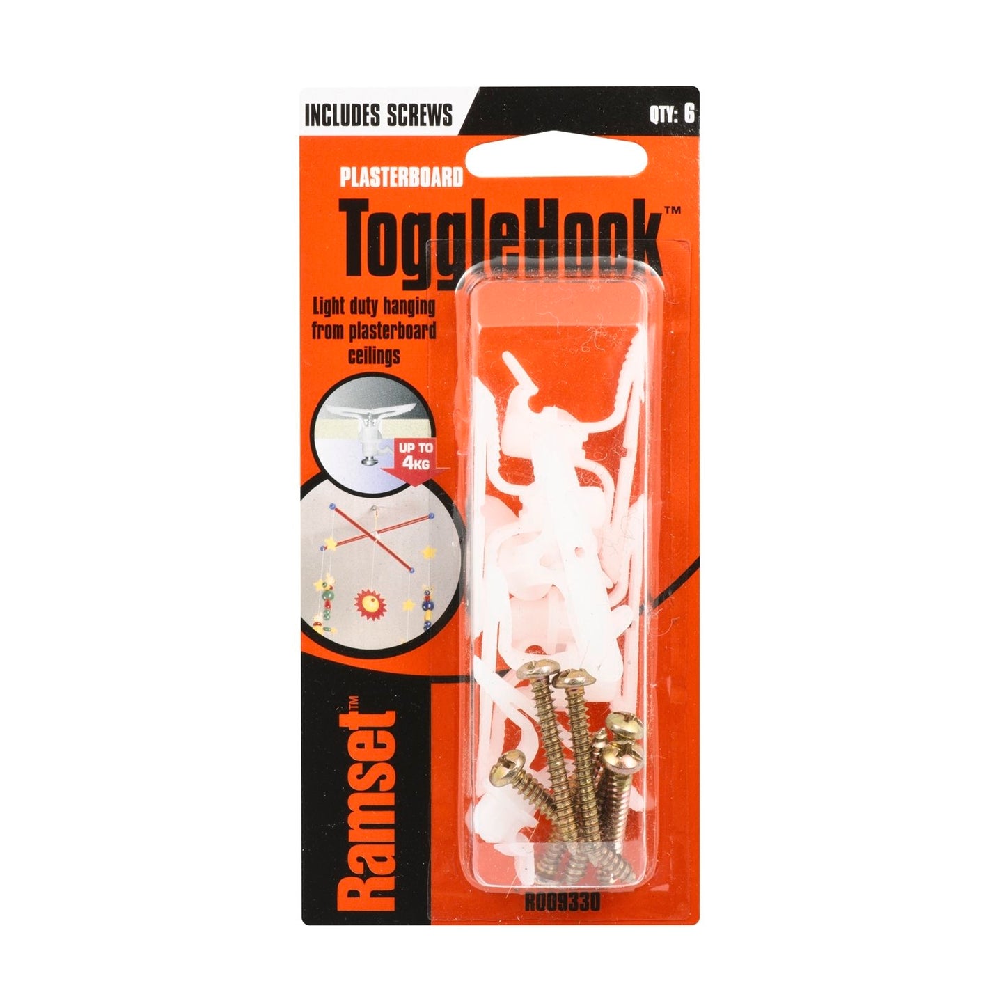 Ramset Toggle Hook - 3/16" x 50mm - 6 Pack