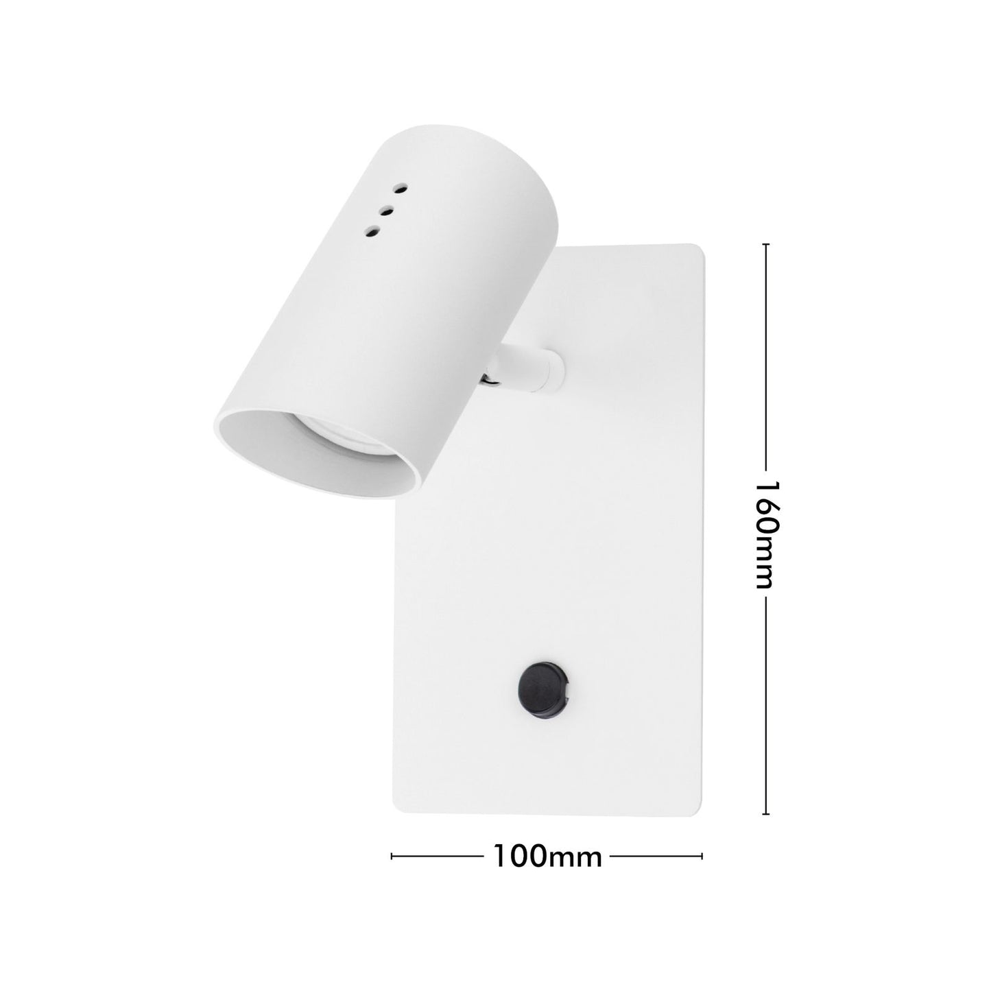 Verve Design White Sirius Wall Light - 100 x 160 x 180mm