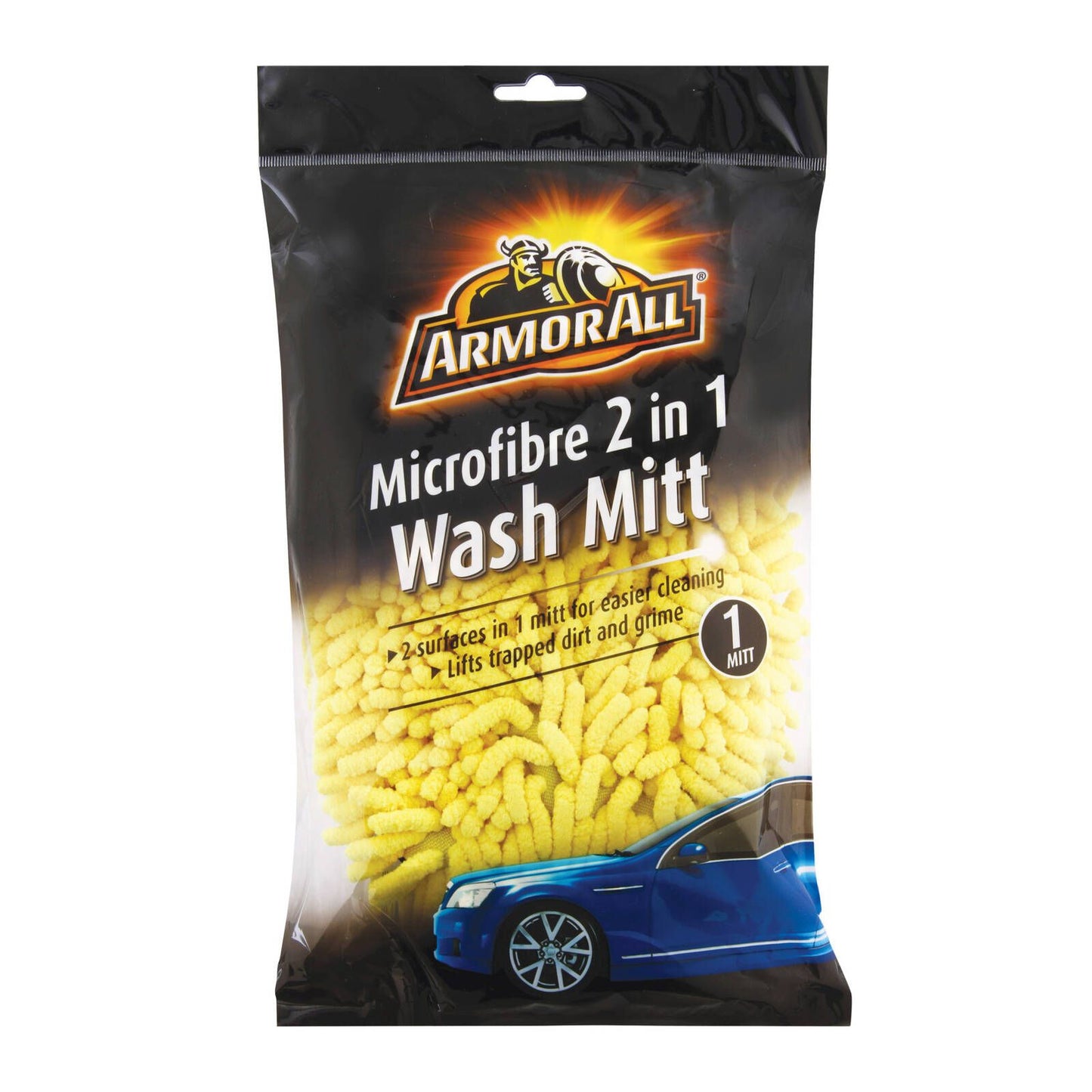 Armor All Microfibre 2 in 1 Wash Mitt - 1 Pack