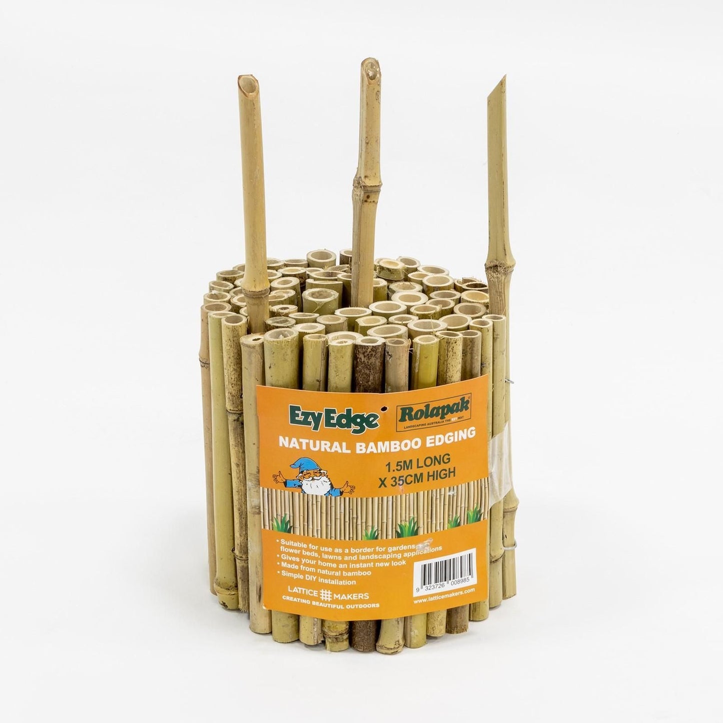 Lattice Makers Bamboo Garden Edging - 1500 x 350mm - Natural