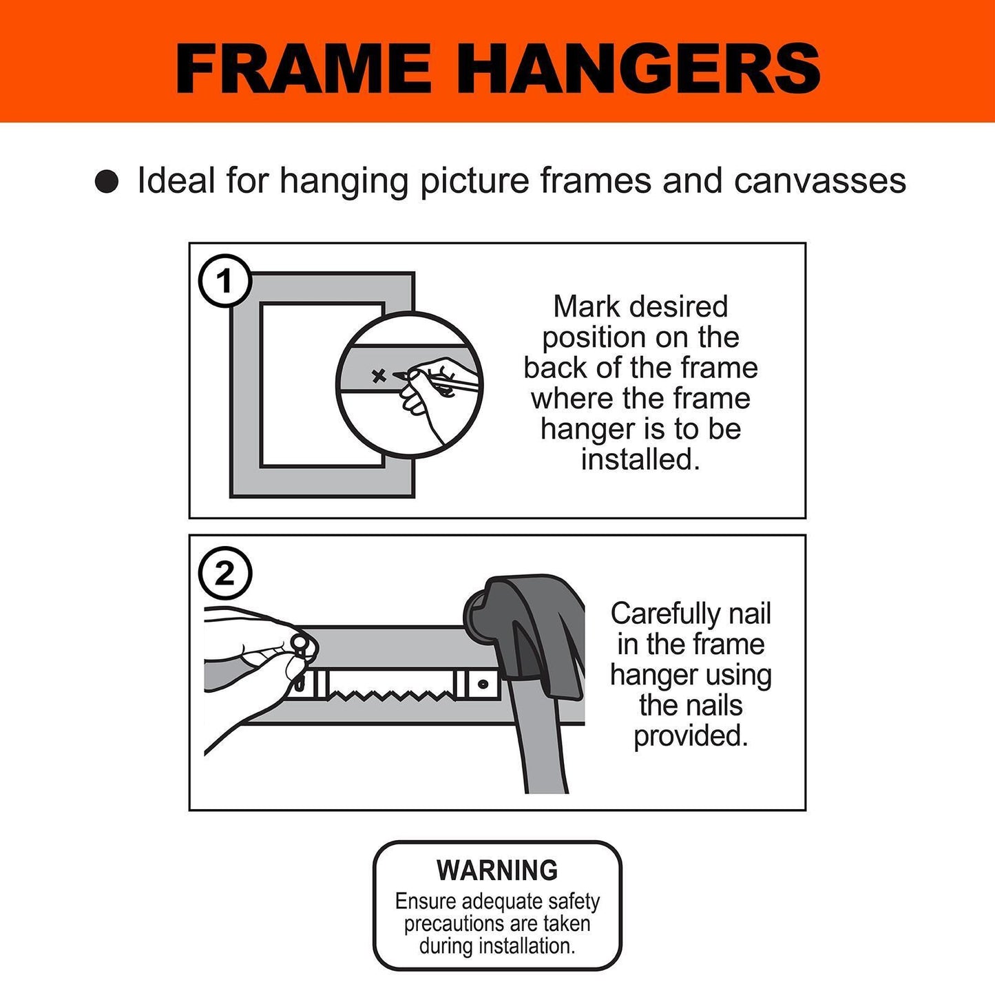 Everhang Picture Hanging Frame Claw - 4 Pack
