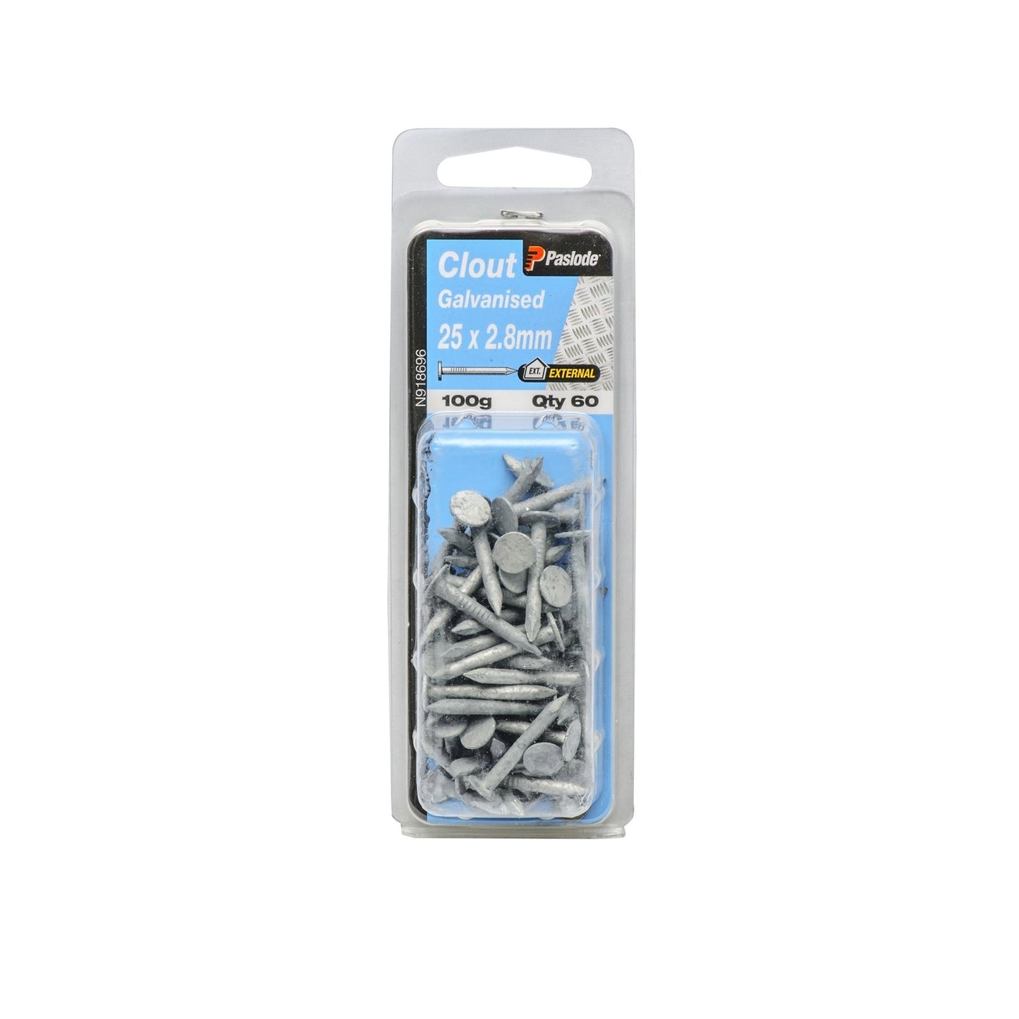 Paslode Galvanised Clouts - 25 x 2.8mm - 100g