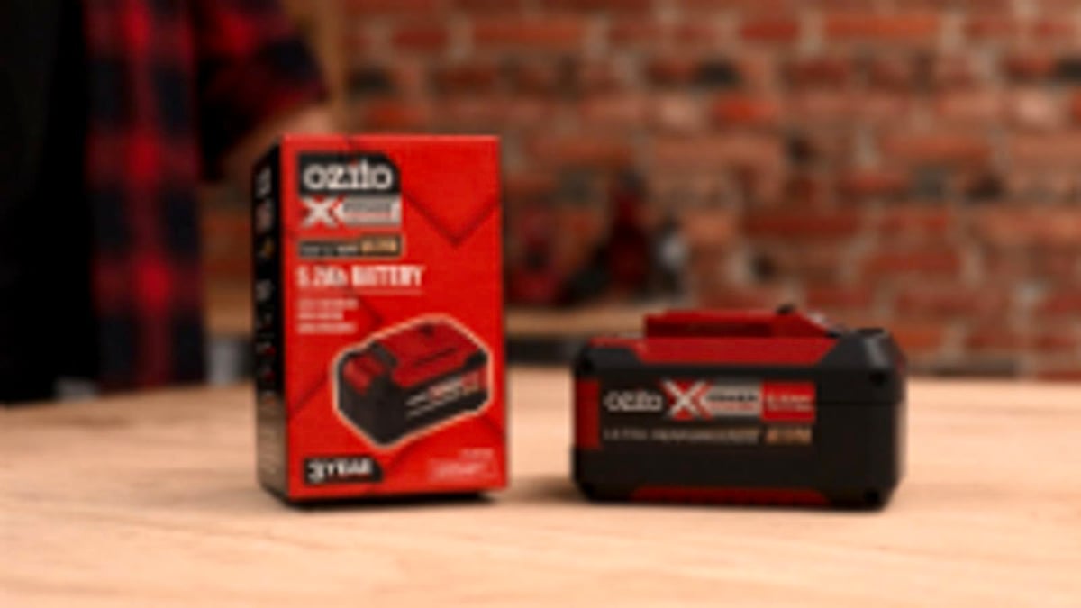 Ozito Ultra Battery Pack - 18V 5.2Ah - Plastic - No Memory Effect