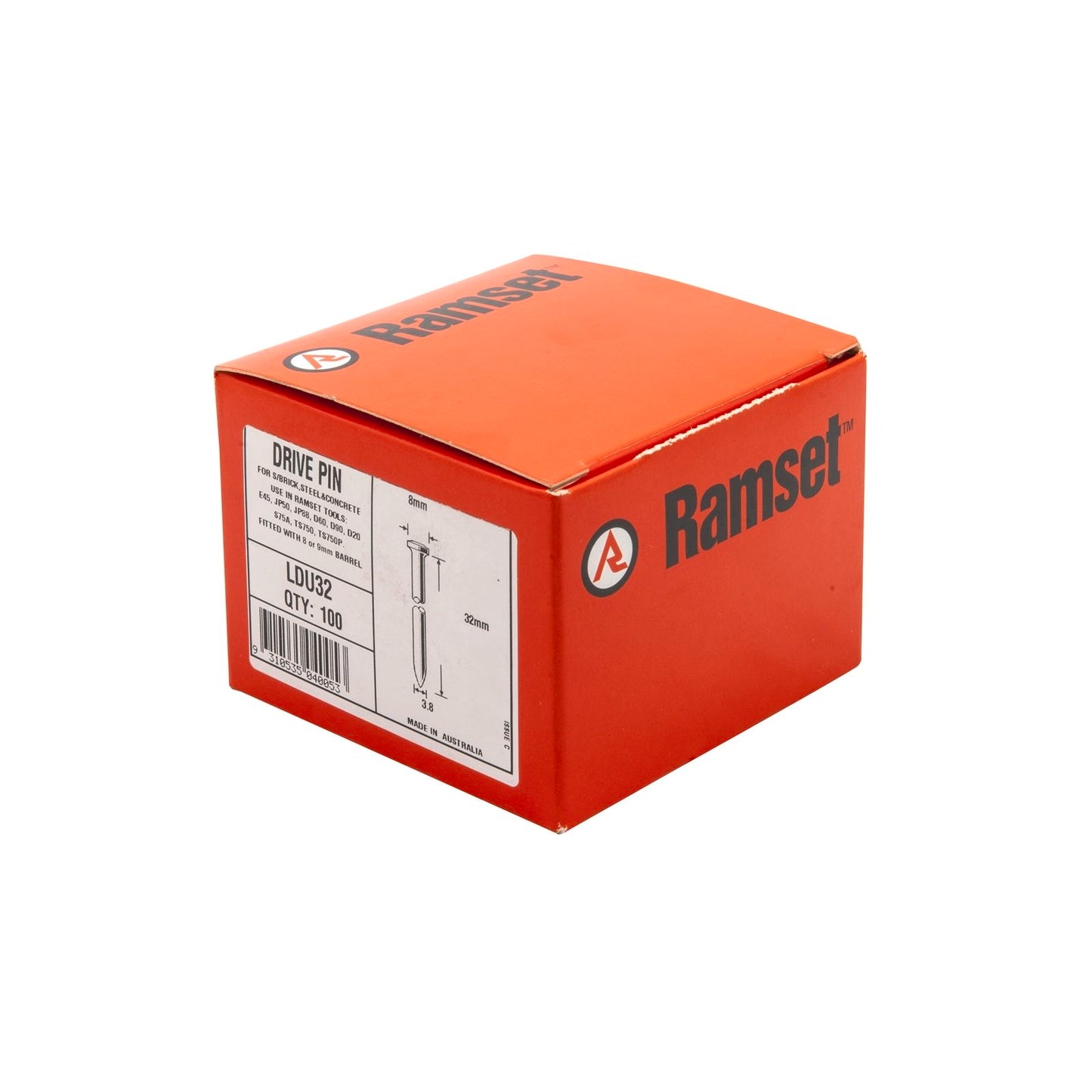 Ramset Nail Gun Drive Pins - 3.8 x 32mm - 100 Pack