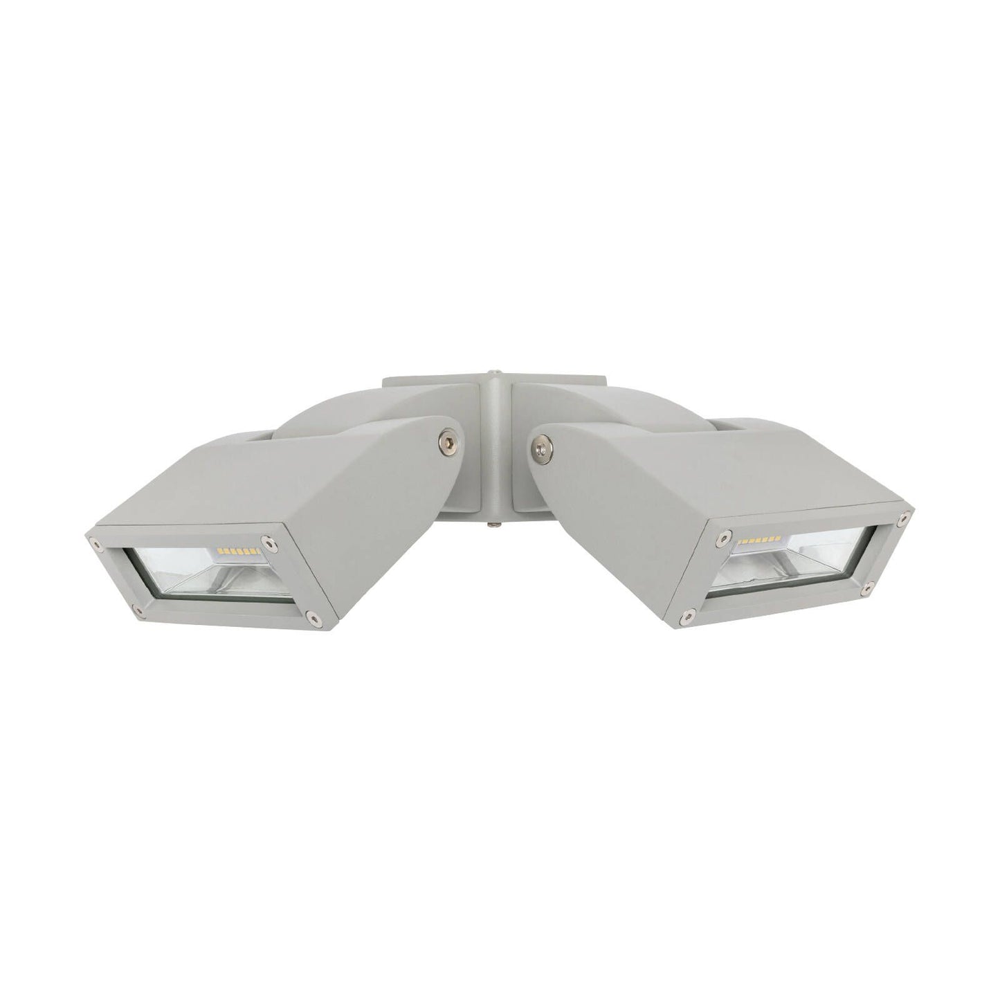 Brilliant Nighthawk Silver Twin Flood Light - 24W - 400 x 150mm