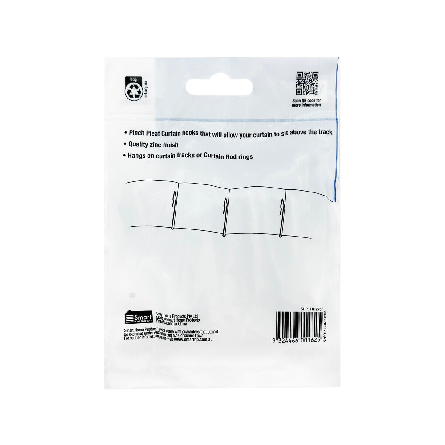 Windoware Slip in Curtain Hook - 35mm - 14 Pack