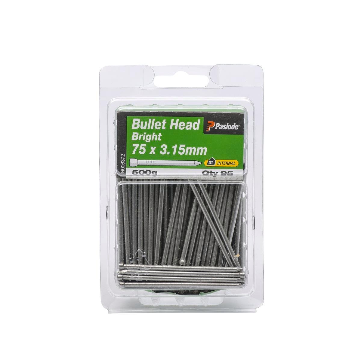 Paslode Bullet Head Nail 75mm 3.15mm Bright Steel 95 Pack