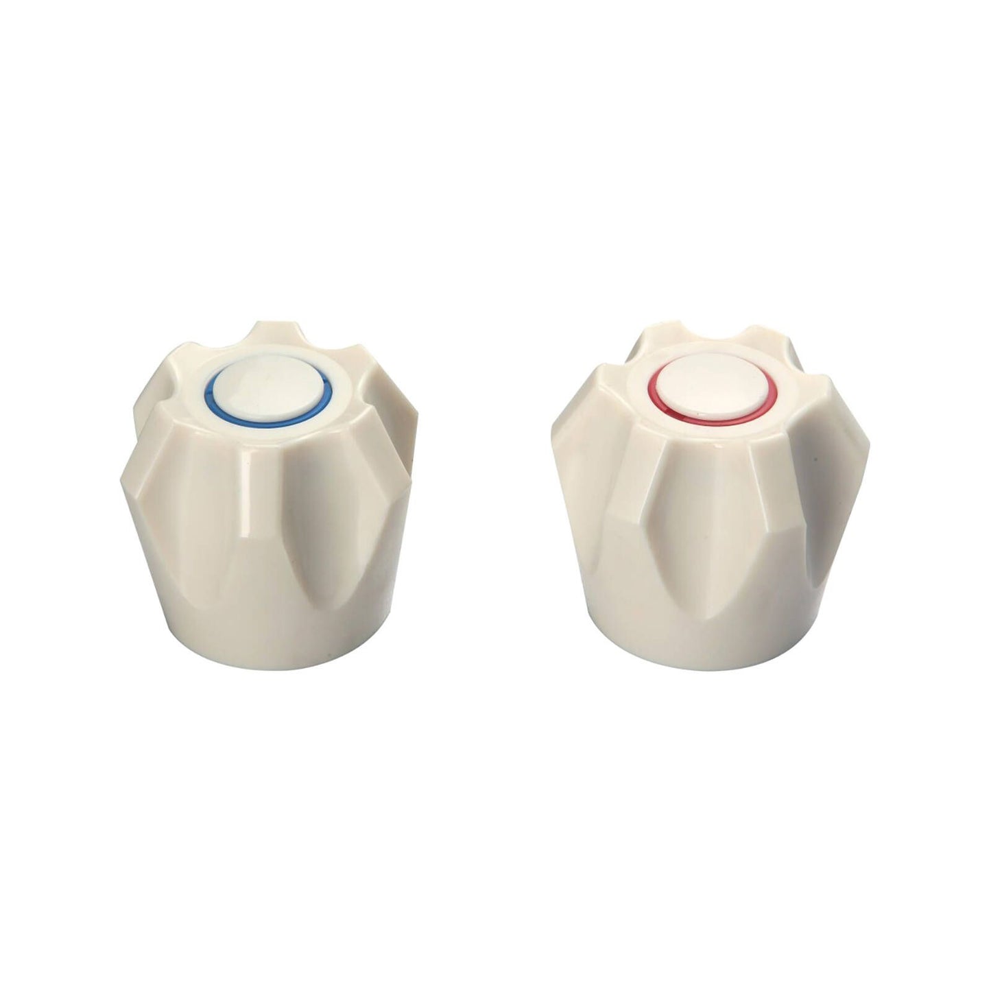 Shaw & Mason Ivory PVC Six Point Style Handles - 93 x 203mm - Pair