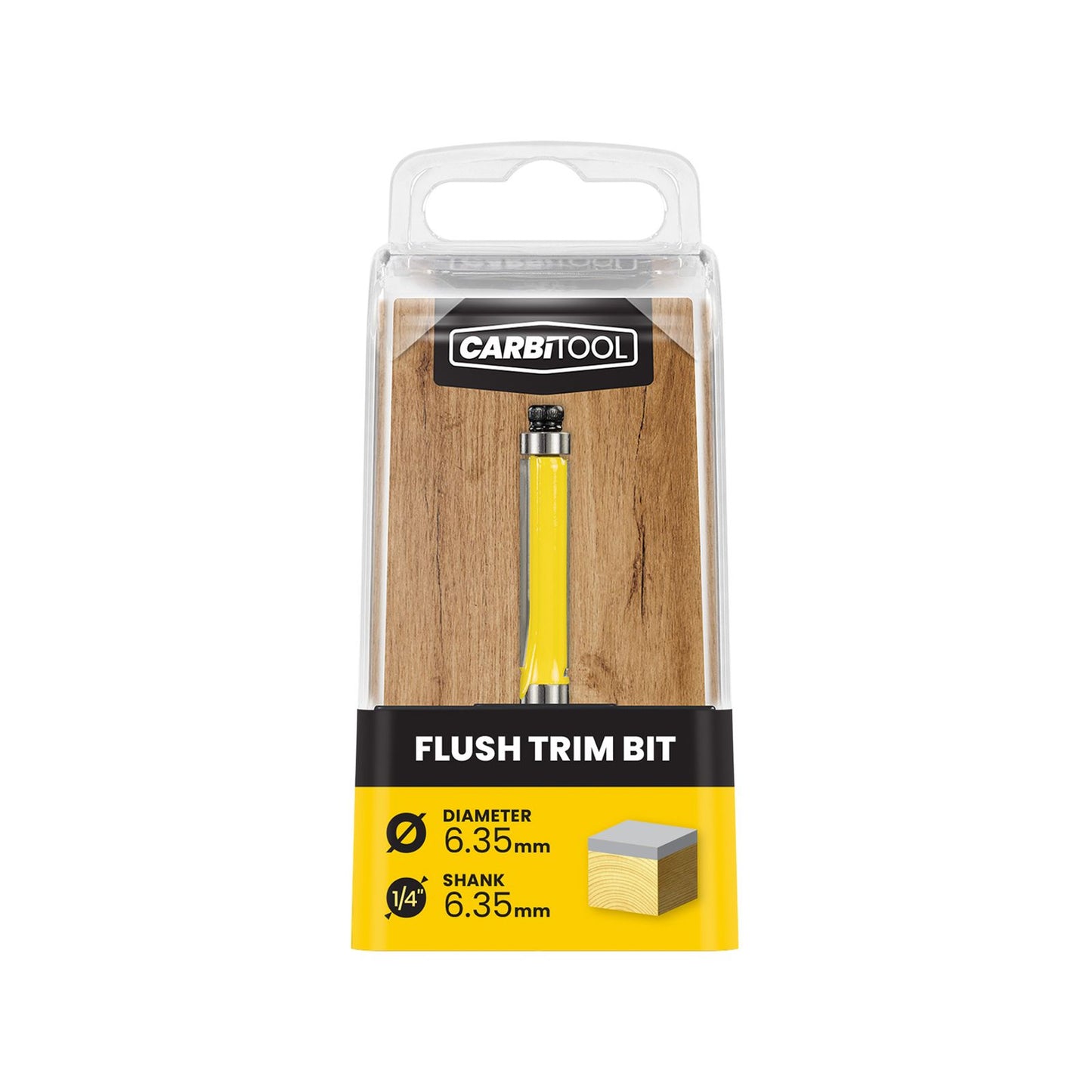 Carbitool TCT Flush Router Bit - 6.35mm