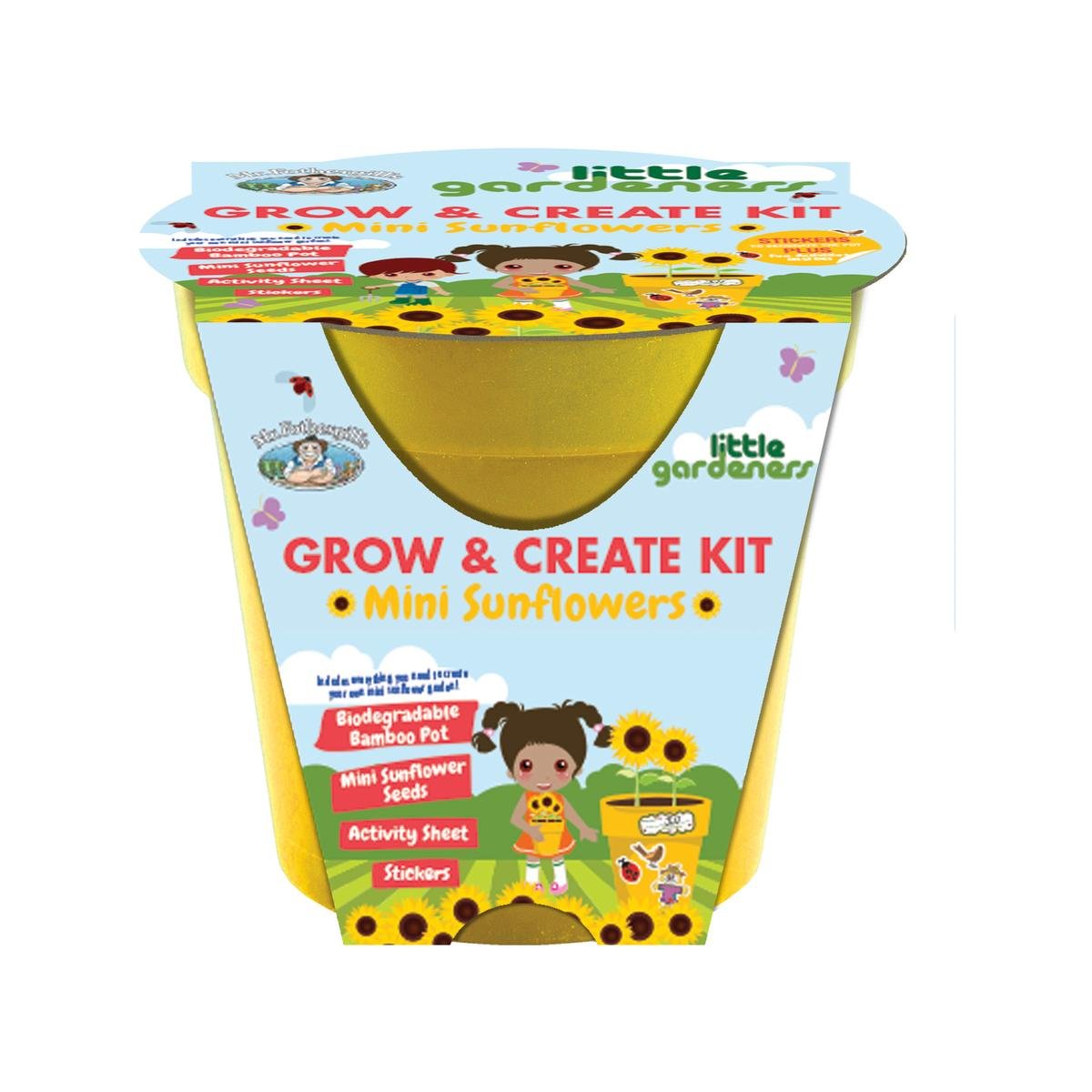 Mr Fothergill Mini Sunflower Grow Kit 140mm Easy Fun Family Activity
