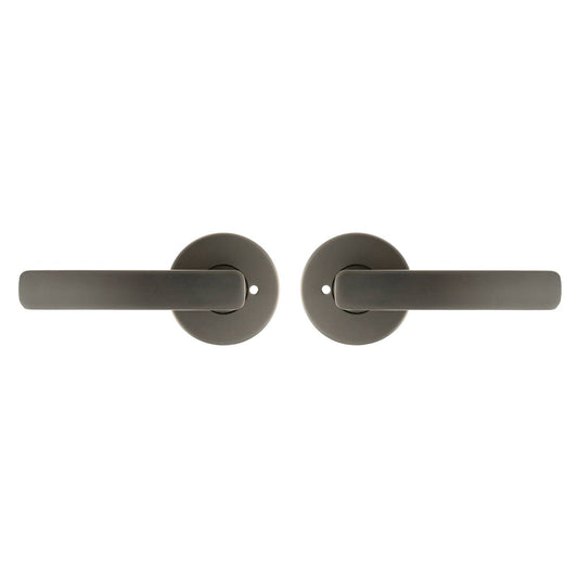 Ikonic Gunmetal San Fran Privacy Lever Set