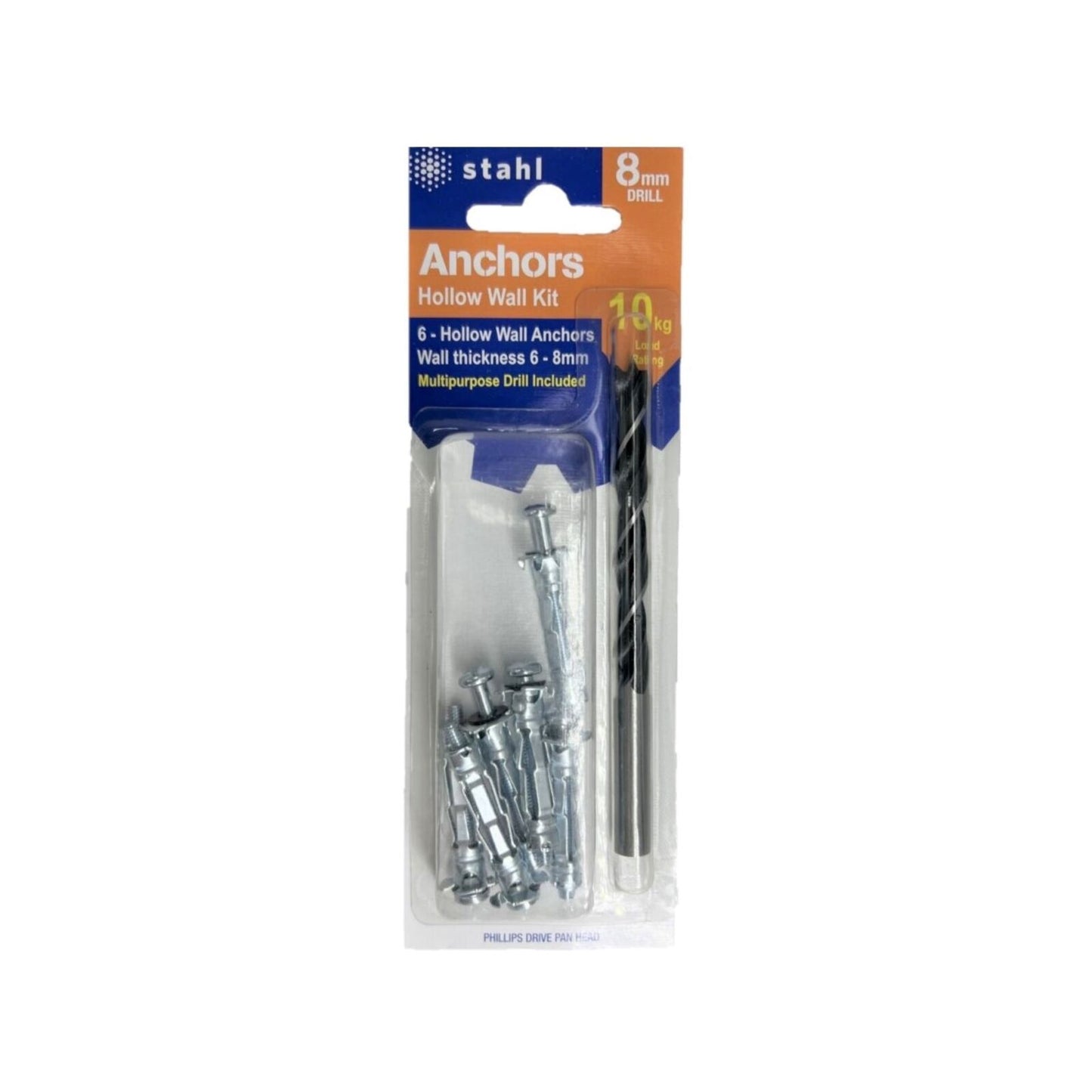 Stahl Hollow Wall Kit - 8mm Drill
