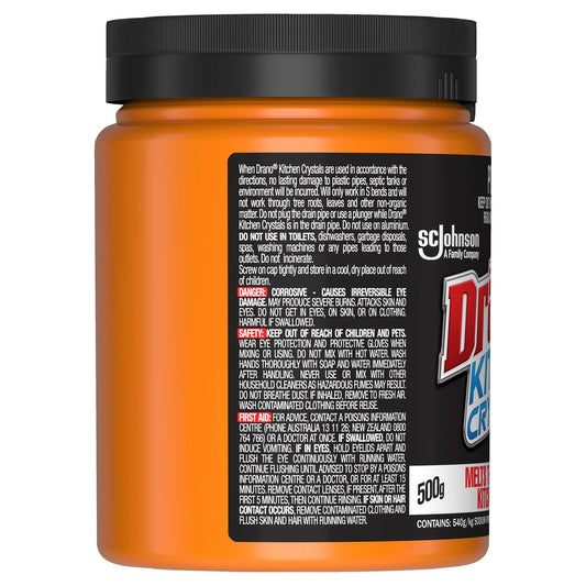 Drano Kitchen Drain Crystals 500g