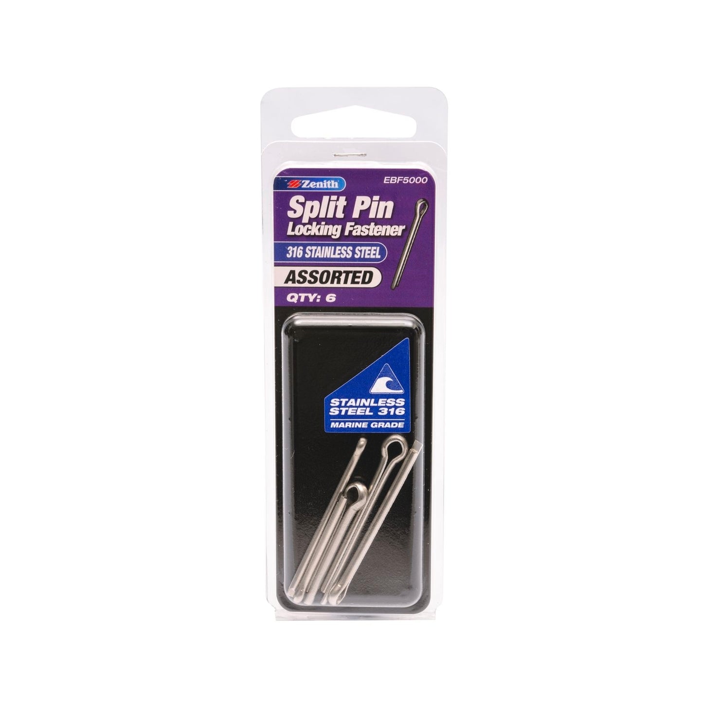 Zenith Split Pins - 3mm - Stainless Steel - 6 Pack