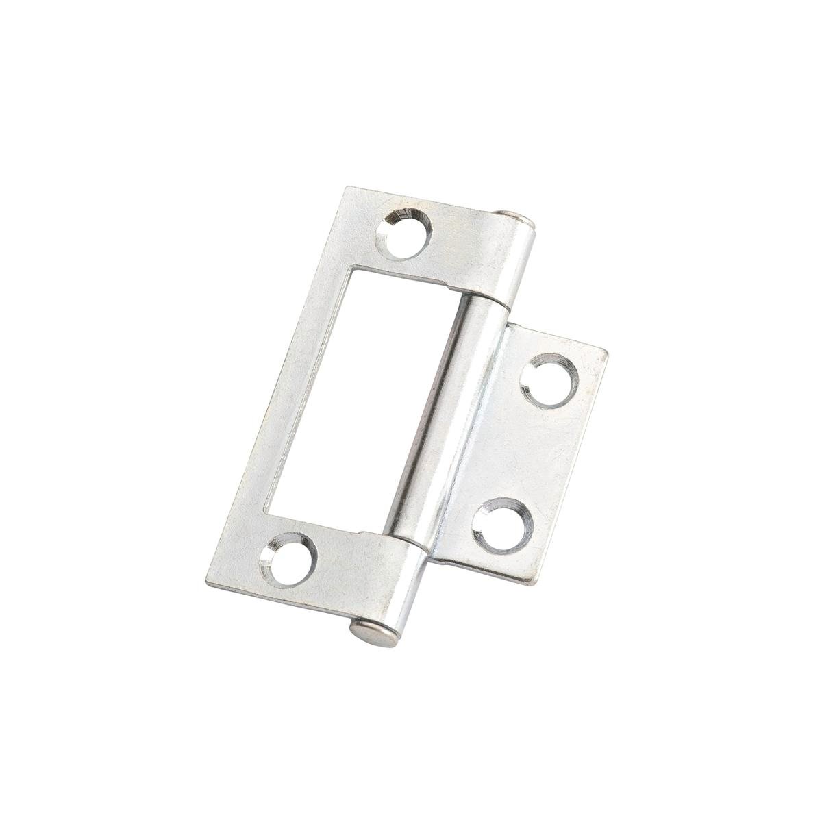 Lane Zinc Plated Fixed Pin Non Mortise Hinge 50x40x1.2mm Security
