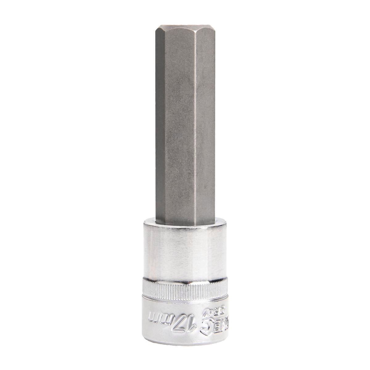 Kincrome Hex Bit Socket - 17mm - Chrome Vanadium Steel - Rust Resistant