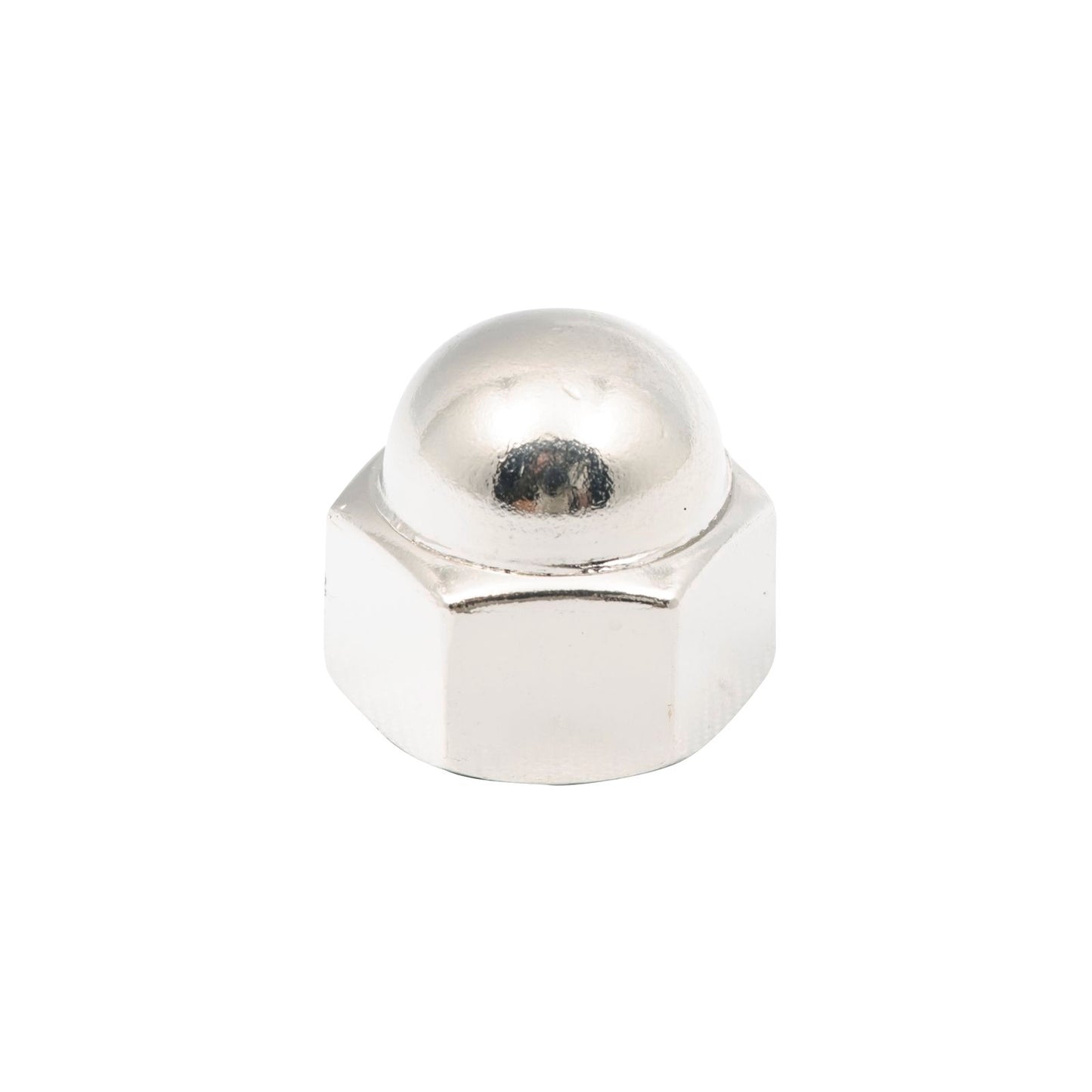 Zenith Dome Nuts - 3/8" - Chrome - 6 Pack