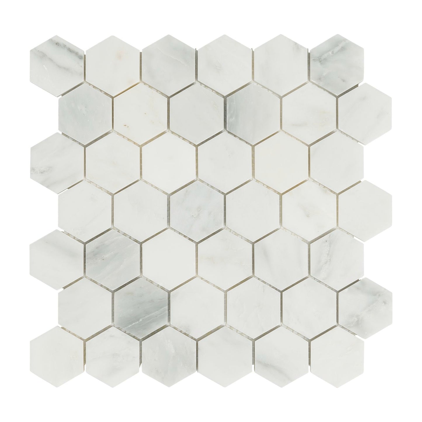 decor8 Florentine White Marble Tile - 300x300x10mm