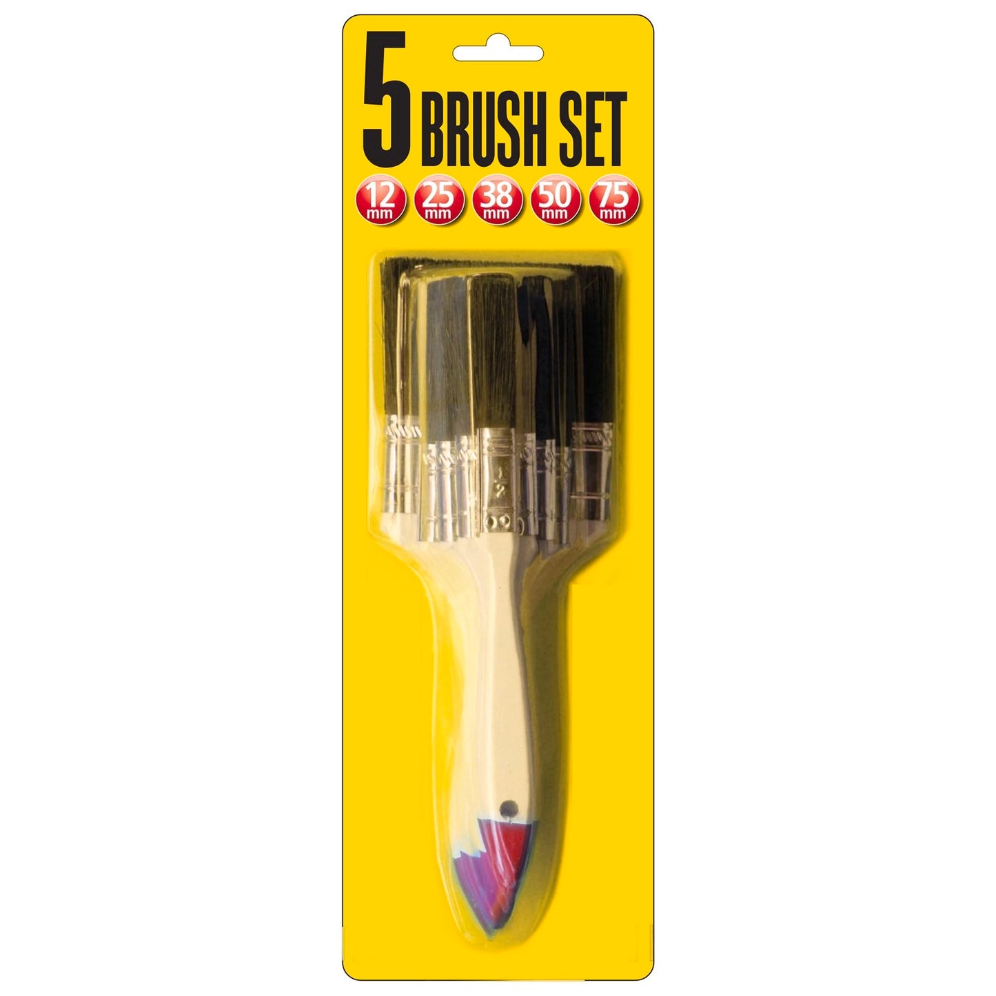 Uni Pro Paint Brush Set - 5 Piece