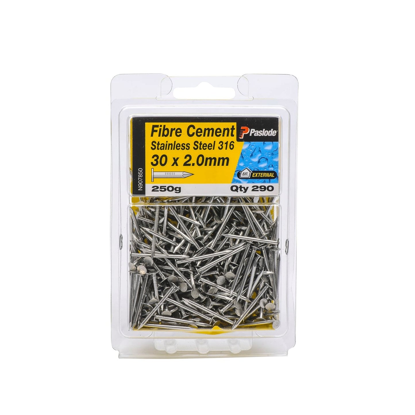 Paslode Stainless Steel Fibre Cement Nails - 30 x 2mm - 290 Pack