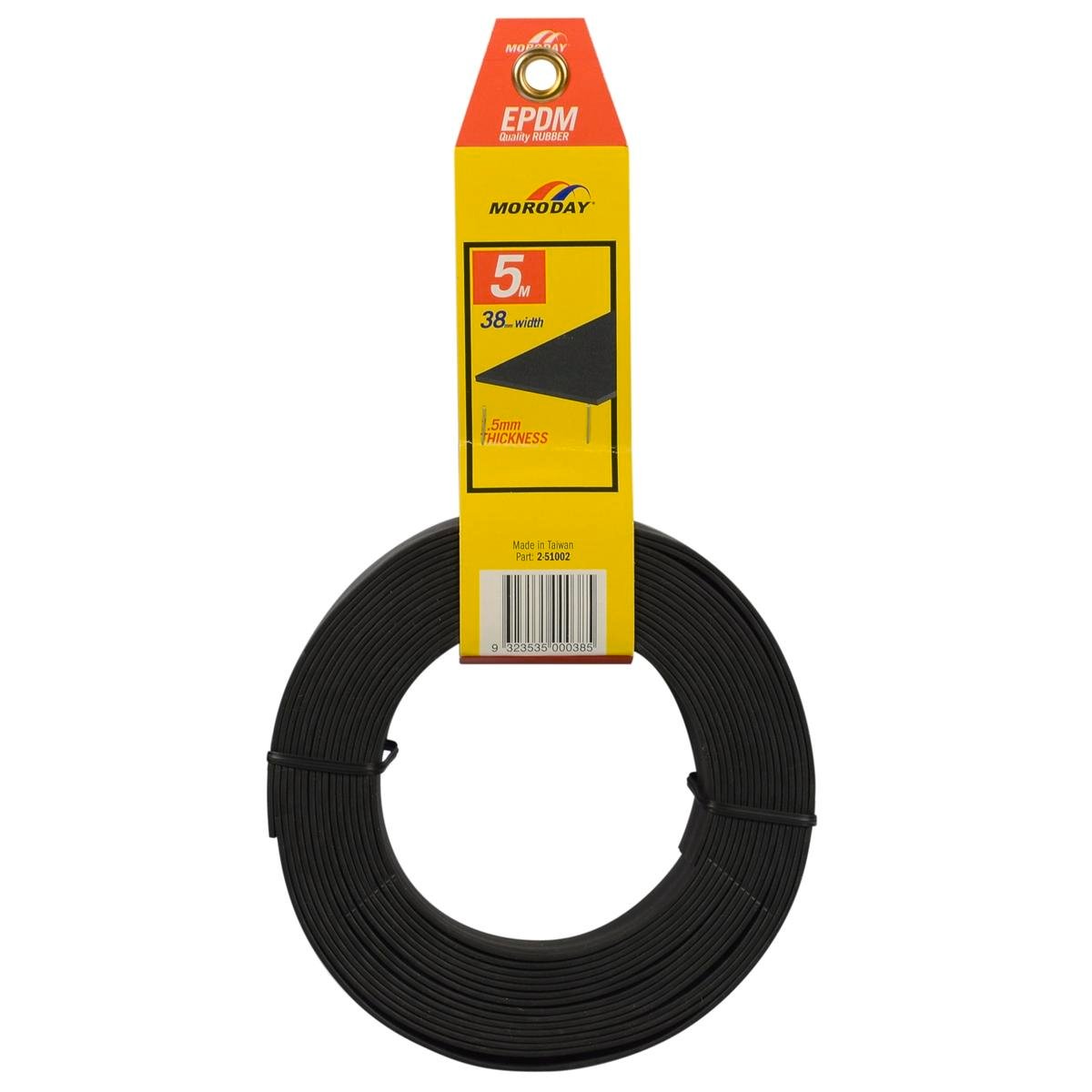 Moroday Rectangle Rubber 38 x 1.5mm x 5m EPDM Durable Flexible