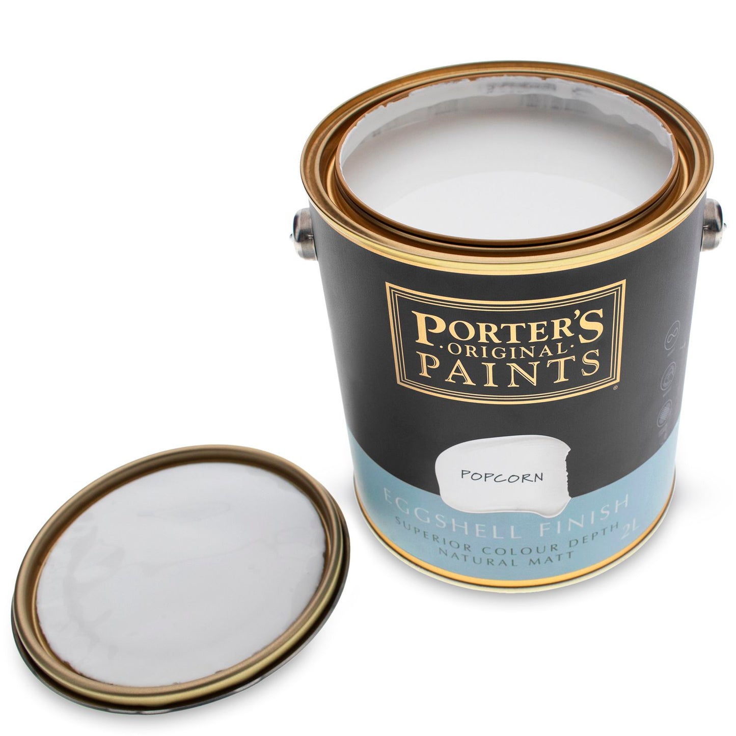 Porter's Washable Paint - 2L - Popcorn - Eggshell