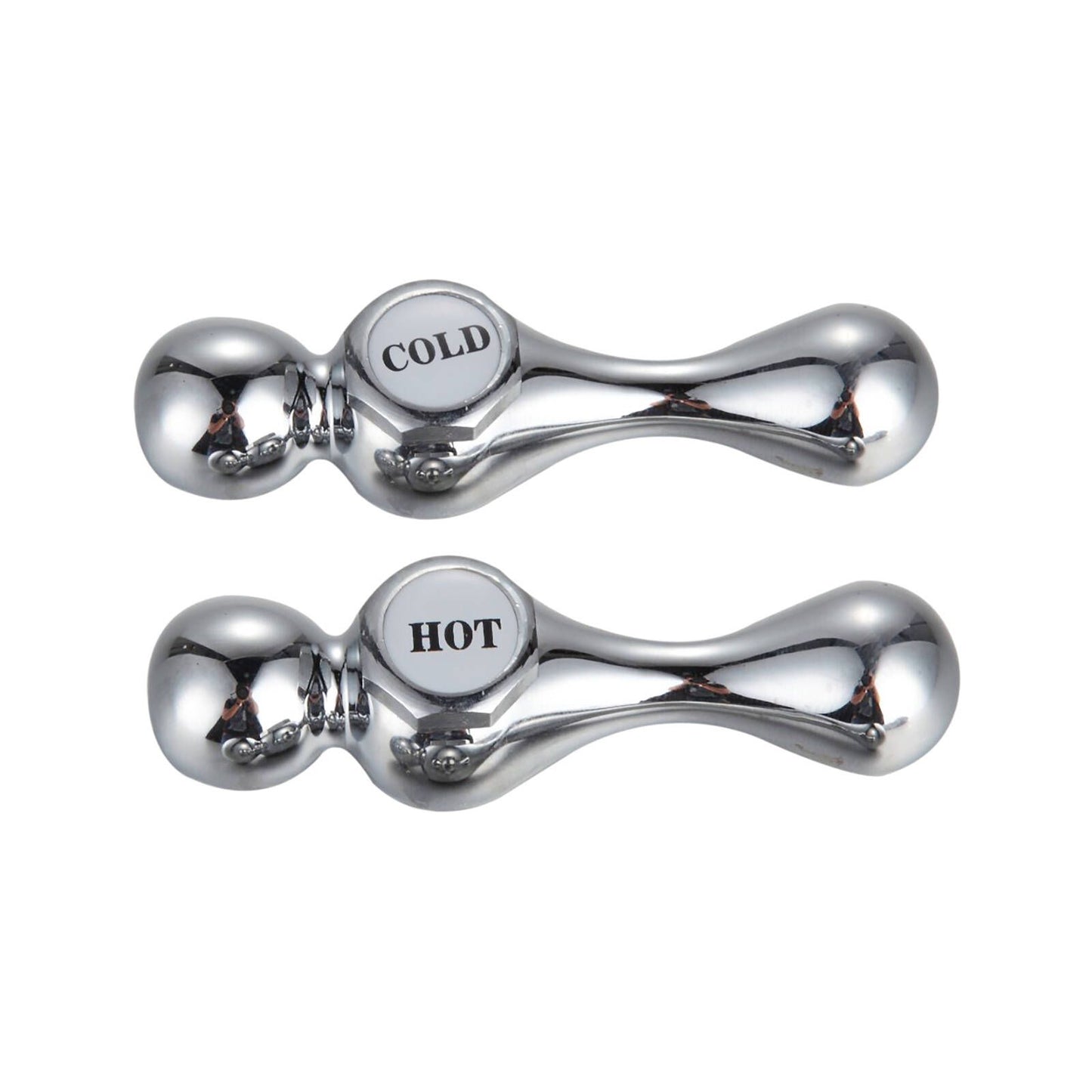 Shaw Mason Chrome Lever Handles - 81 x 128mm - Pair