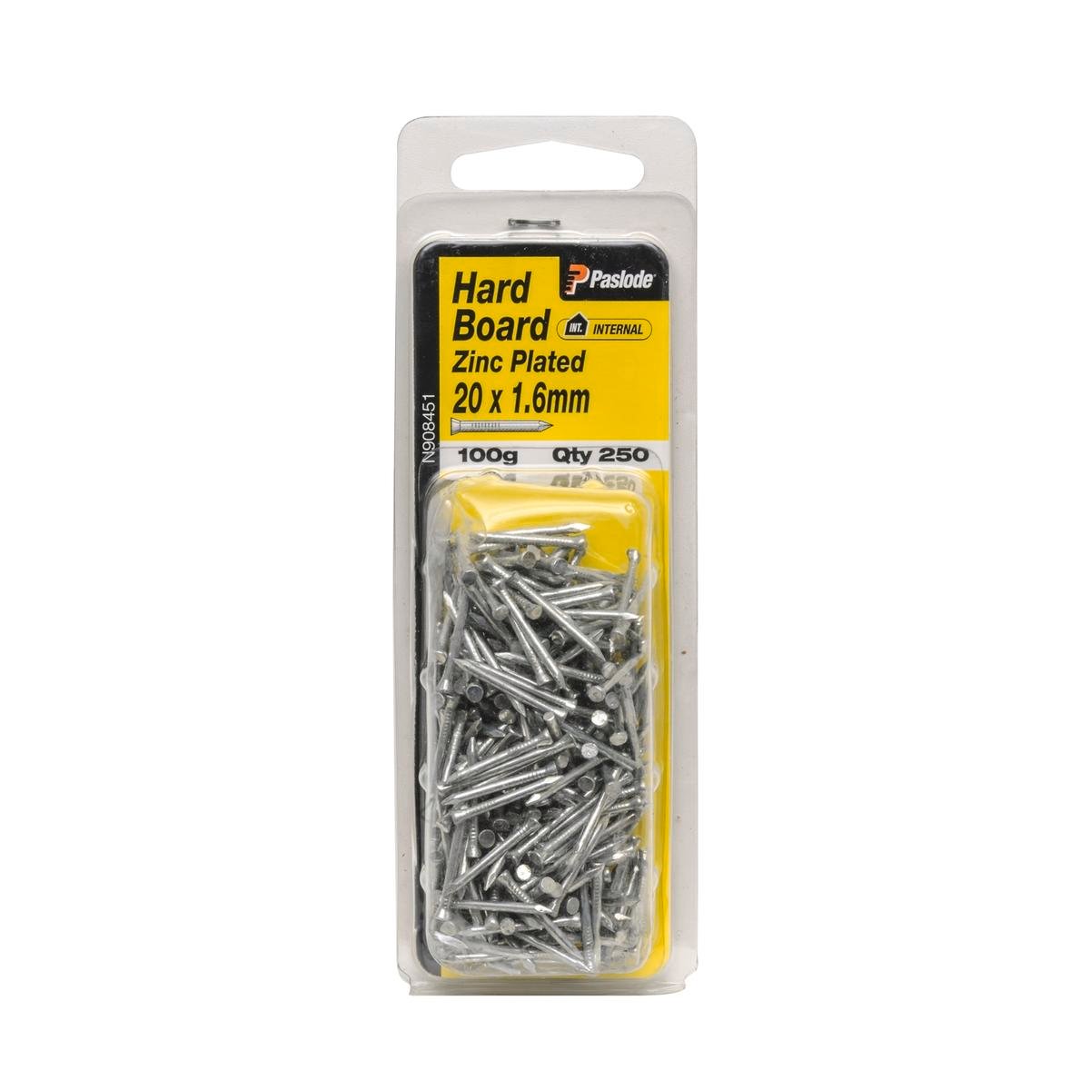 Paslode 20mm Zinc Plated Hard Board Nail 1.6mm 250 Pack