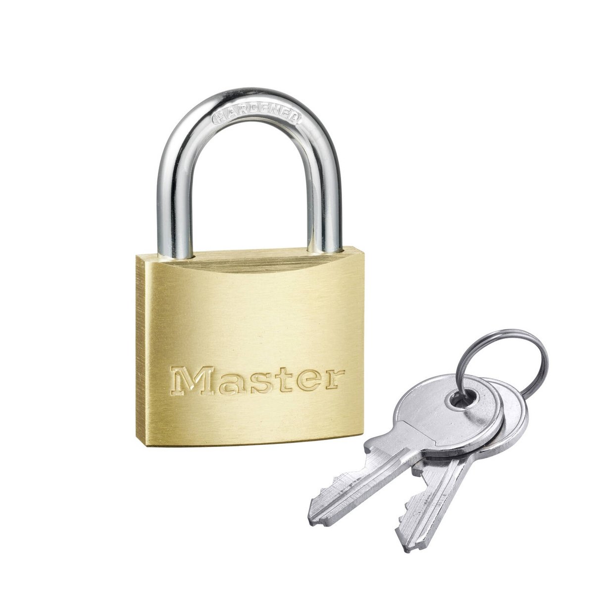 Master Lock 40mm Brass Keyed Padlock - Solid Brass - Cut Resistant