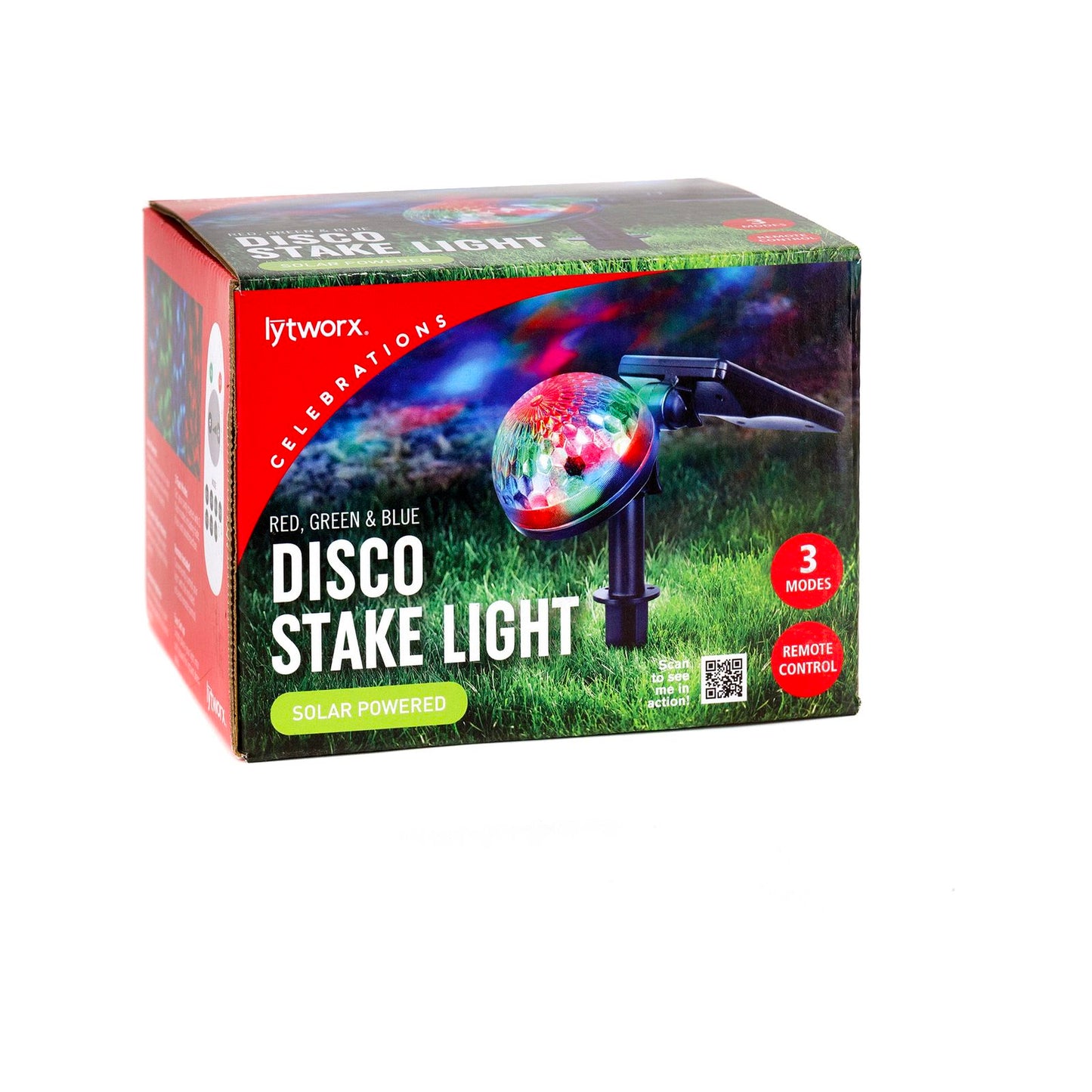 Lytworx Solar RGB Disco Stake Light - 120 x 314mm
