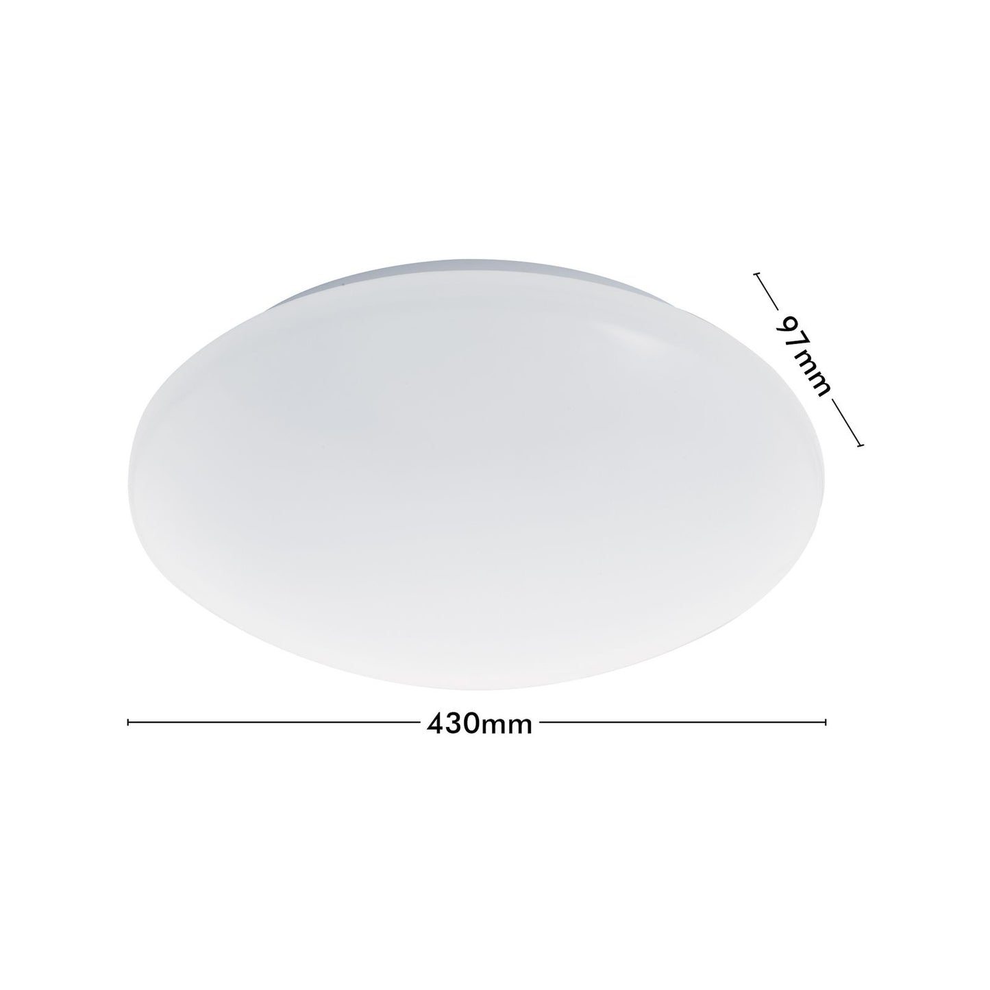 Verve Design Dion Oyster Ceiling Light - 20W - 43cm