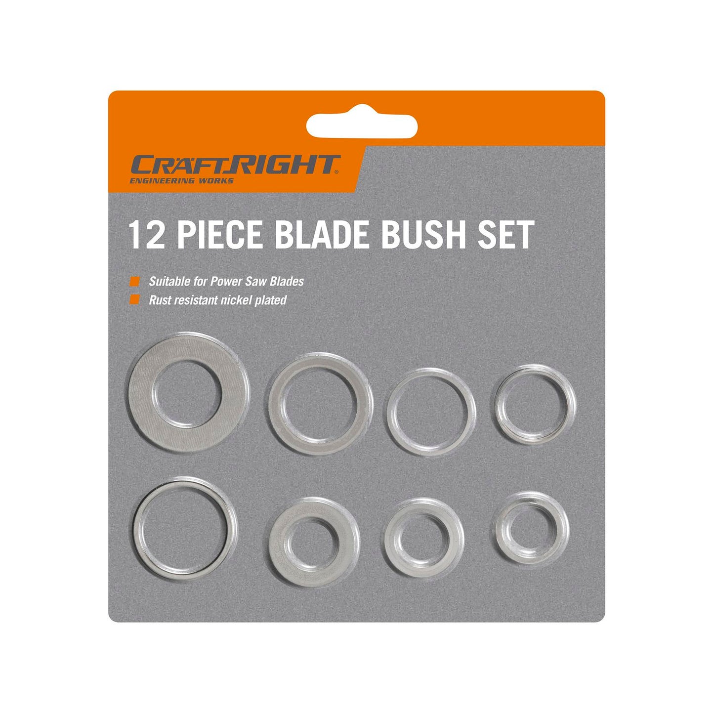 Craftright 12 Piece Circular Saw Bush Set