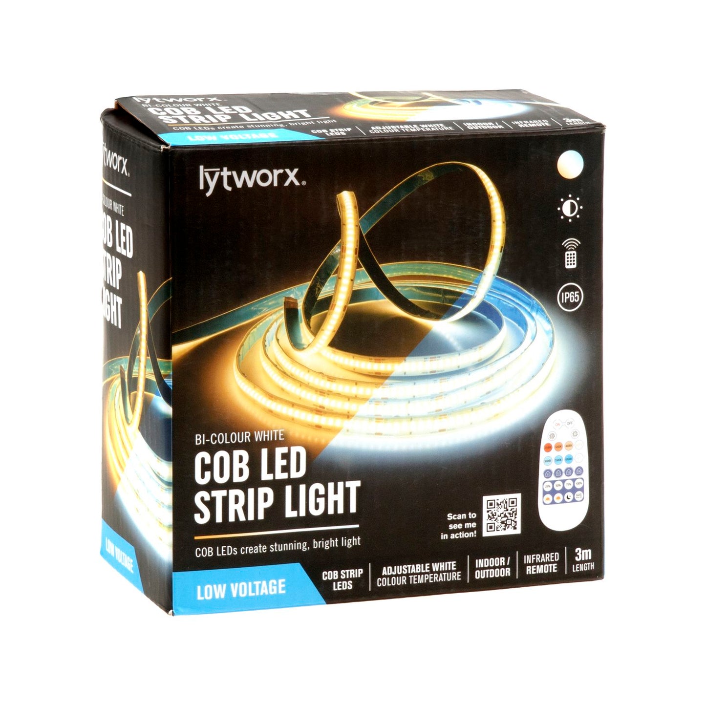 Lytworx COB LED Strip Light - 3m - Bi Colour White