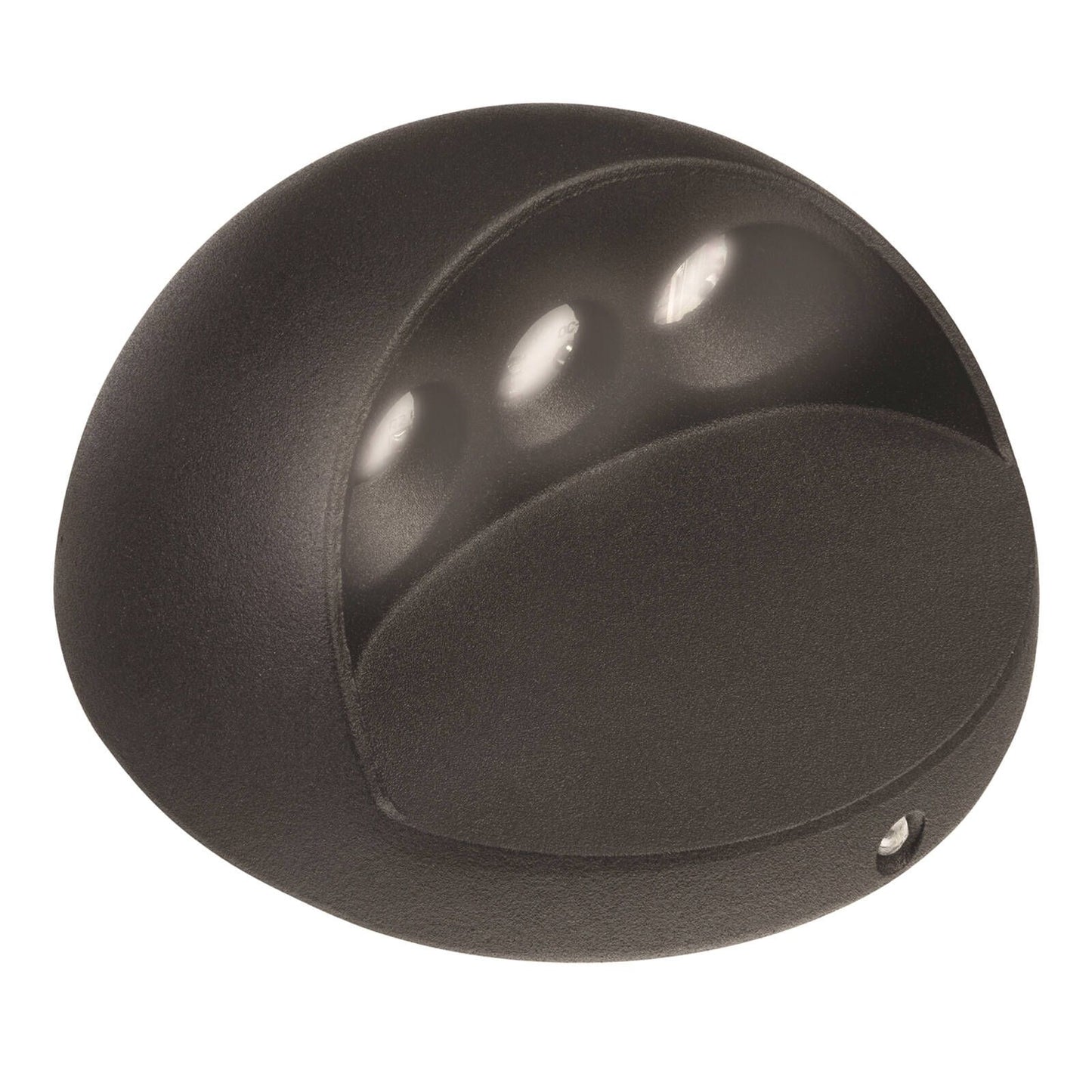Brilliant Waymaker Round Garden LED Step Light - 2W - Black - 88 x 88 x 44mm