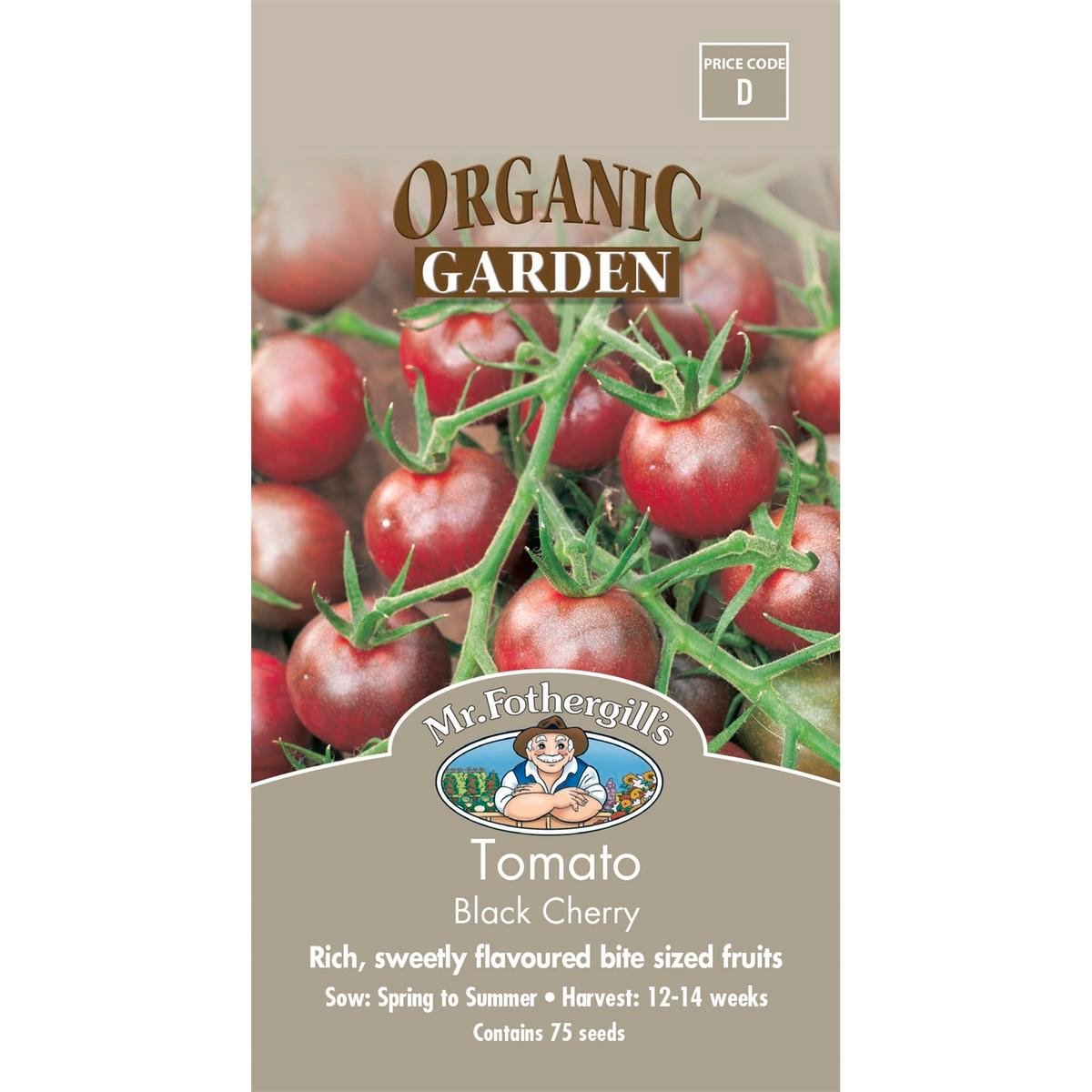 Mr Fothergill S Tomato Black Cherry Seeds - 75mm - Seeds - Sweet Flavor