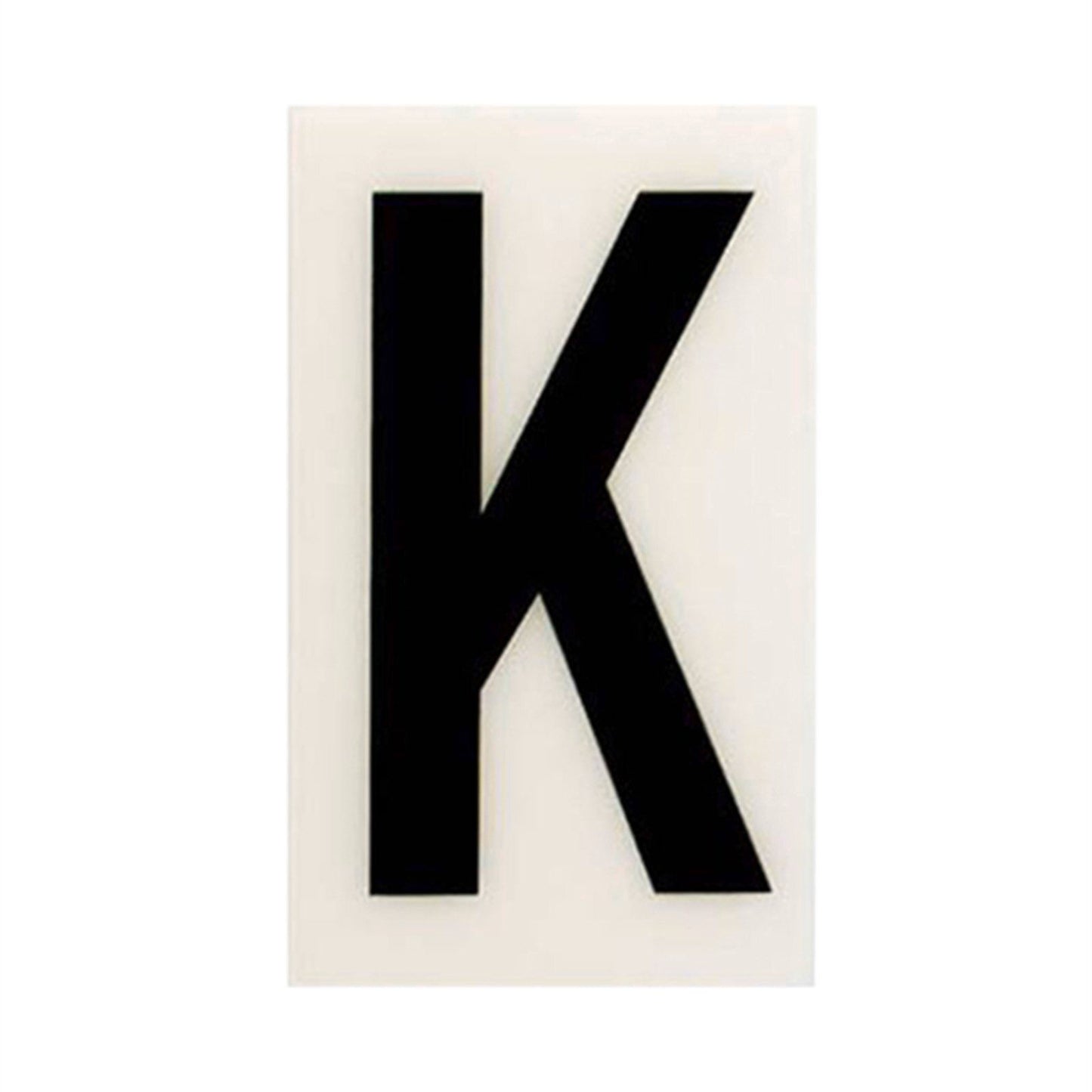 Sandleford Self Adhesive House Letter K - 85mm - White