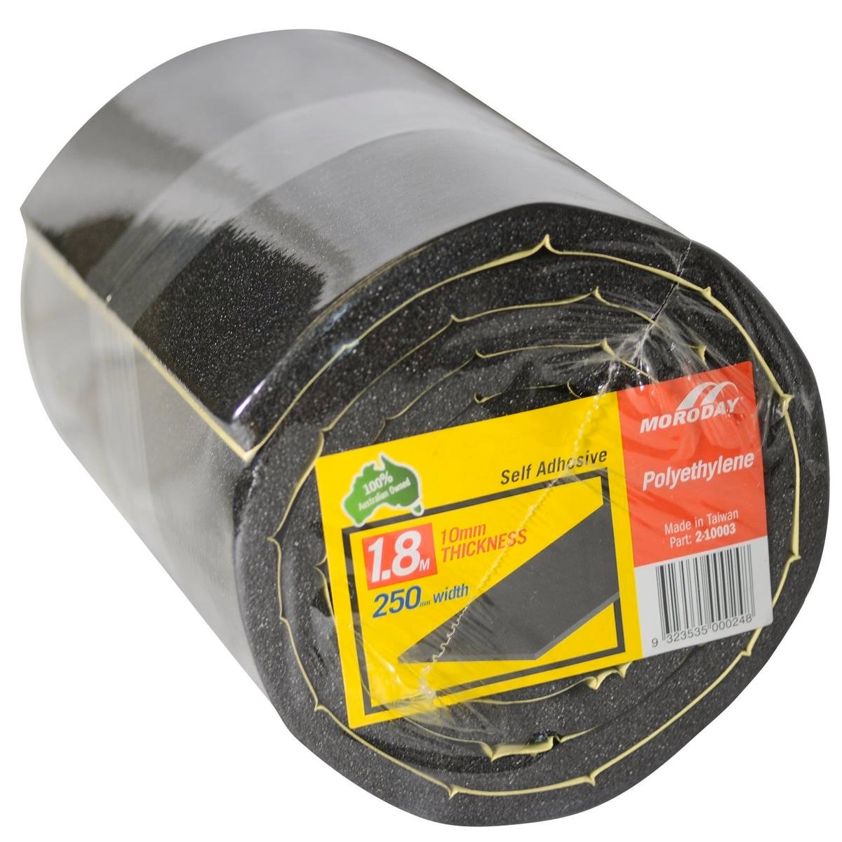 Moroday Adhesive Foam Roll 250mm x 10mm x 1.8m Sound Dampening