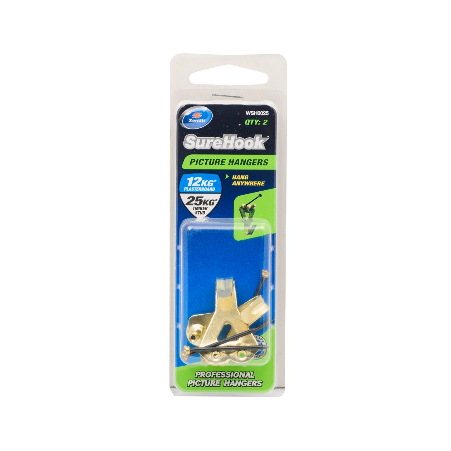 Zenith Picture Hanger - 12kg/25kg - 2 Pack