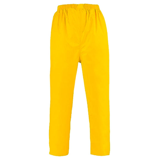 Gripwell Large Wet Weather Trousers - Elastic Waist - Extra Large - Yellow