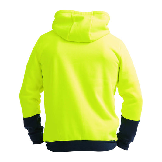 Tradie Yellow Hi Vis Hoodie - Medium