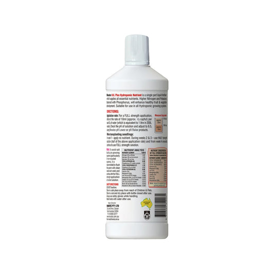Manutec Hydroponic Nitro Plus For Leaf And Herb - 1L