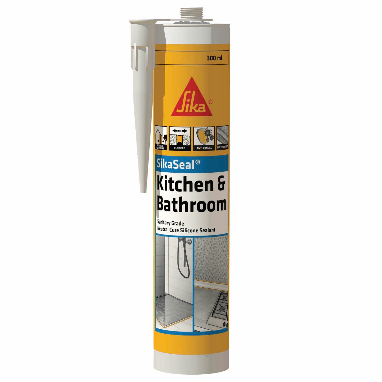 Sika White Sikaseal Silicone - 300ml