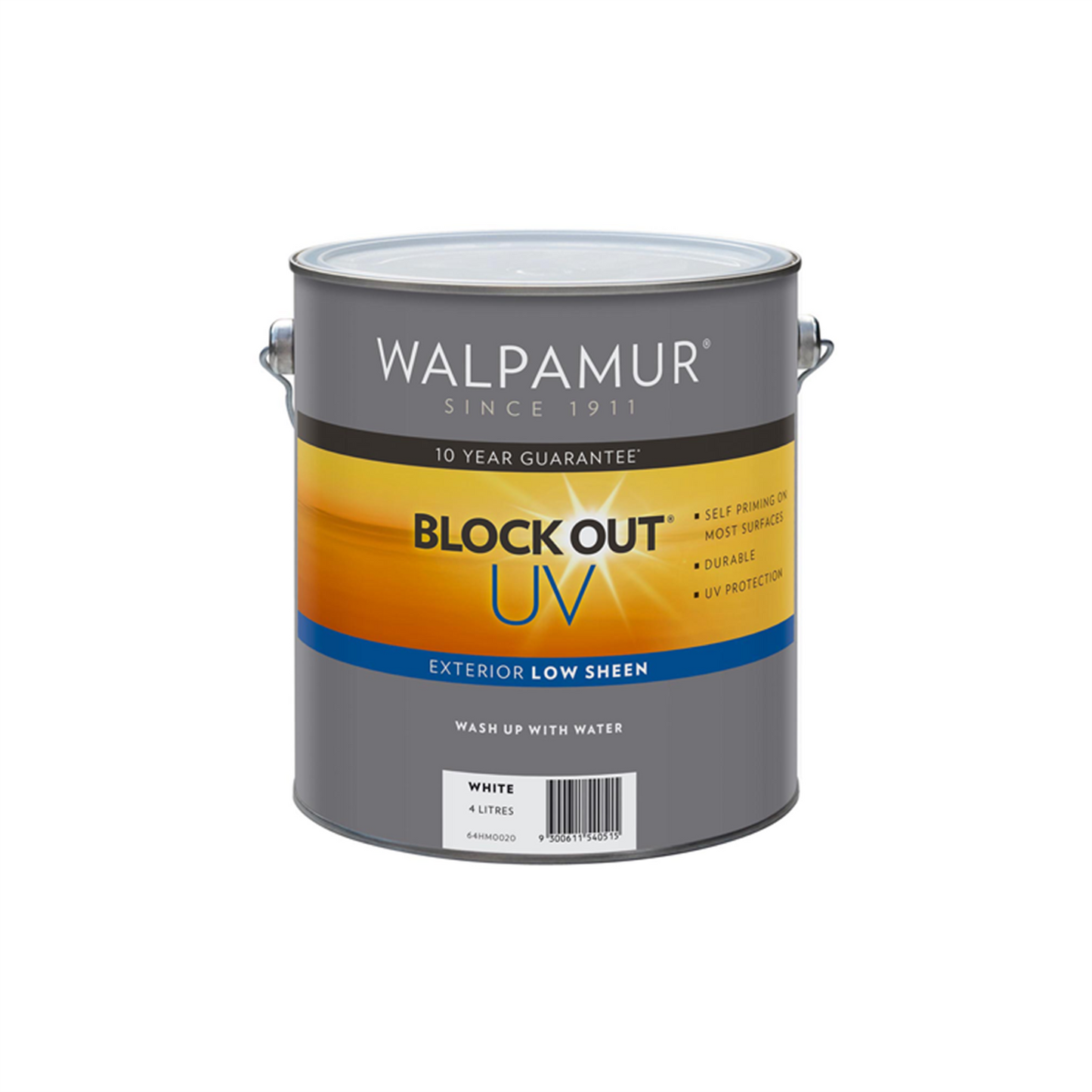 Walpamur Blockout UV Paint - 4L - Low Sheen