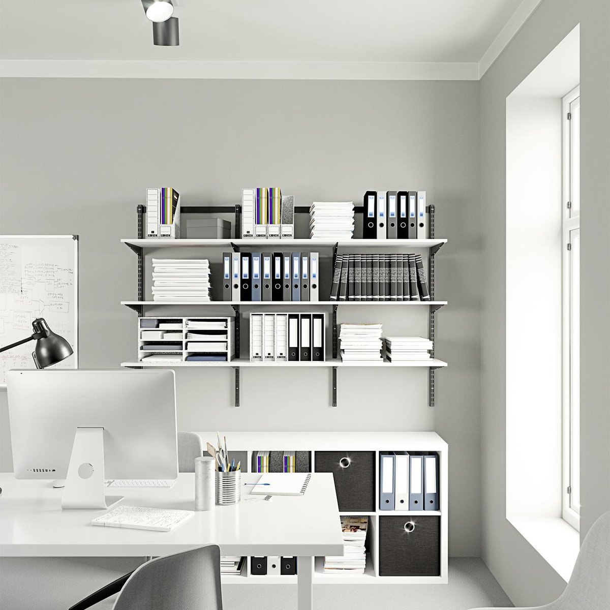 Flexi Storage Home Solutions 900 x 16 x 400mm White Shelf