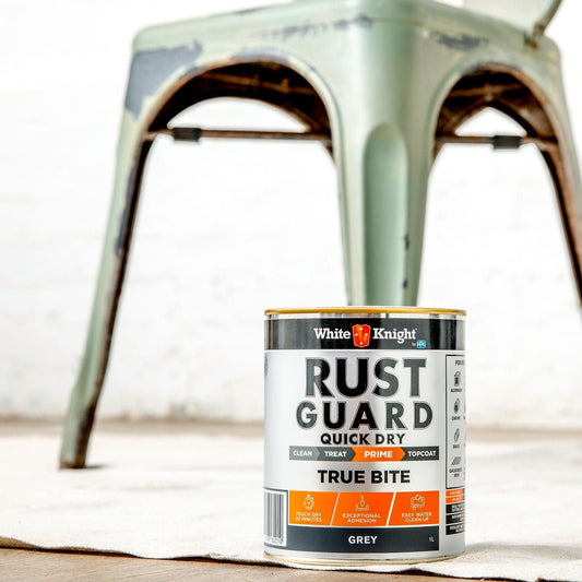 White Knight Rust Guard Grey Primer Paint - 0.25L