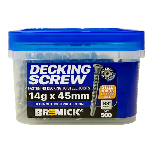 Bremick Decking Screw - 14g x 45mm - Wing Truss T25 B8 - 500 Pack