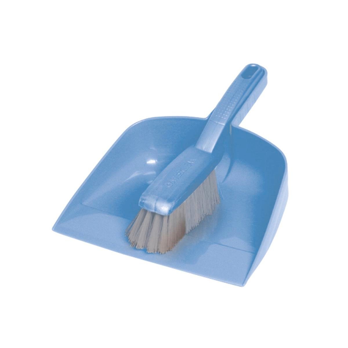Oates Ultimate Dustpan And Brush Set - Blue - Plastic - Ideal For Camping