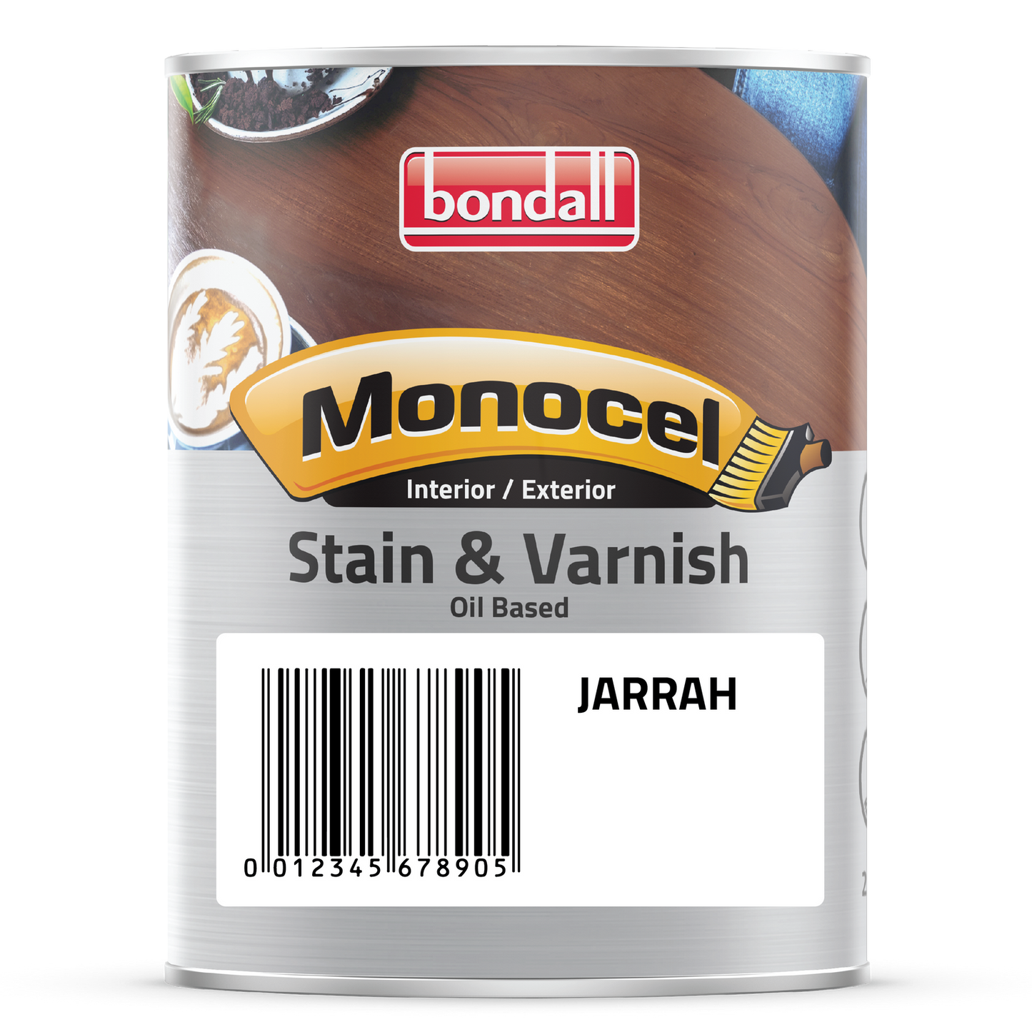 Bondall Jarrah Satin Monocel Stain & Varnish - 250ml